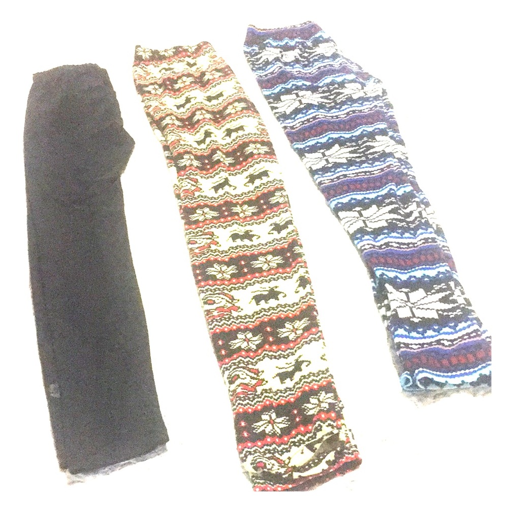 Three pairs of leggings